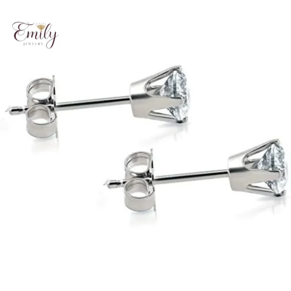 Brilliant Diamond Earrings Classic Setting