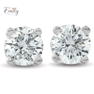 Brilliant Diamond Earrings Classic Setting