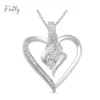 Sterling Silver Diamond Pendant Necklace